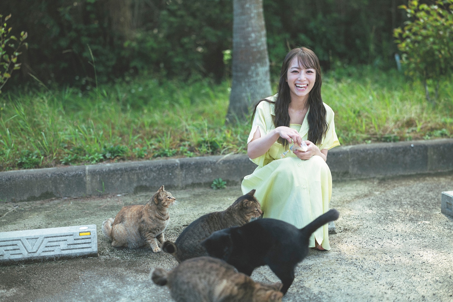 北野日奈子（乃木坂46）「希望の方角」紀伊國屋書店版の裏表紙カット。（撮影：藤本和典）