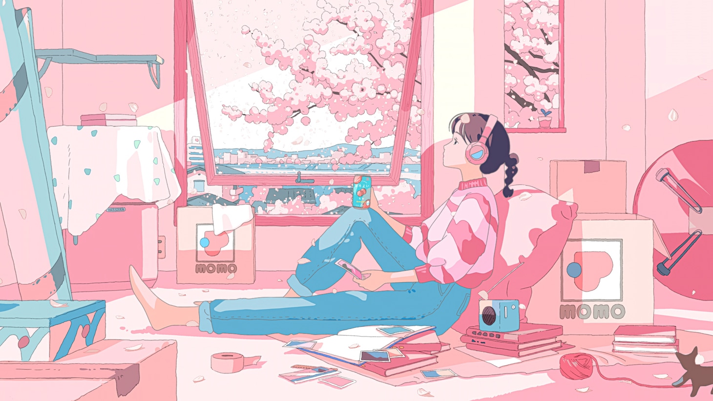 サントリーチューハイ「ほろよい」新テレビCMアニメバージョンより。