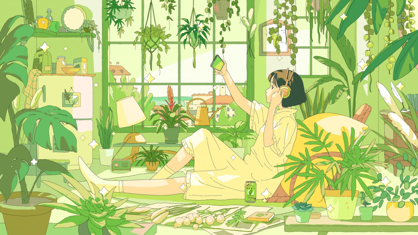 サントリーチューハイ「ほろよい」新テレビCMアニメバージョンより。