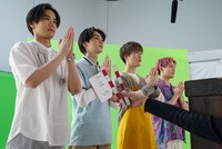 「バイトルPRO」新CM撮影時の様子。