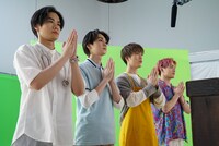 「バイトルPRO」新CM撮影時の様子。