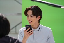 「バイトルPRO」新CM撮影時の吉野北人。