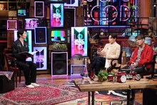 左から田中圭、CHEMISTRY。(c)日本テレビ