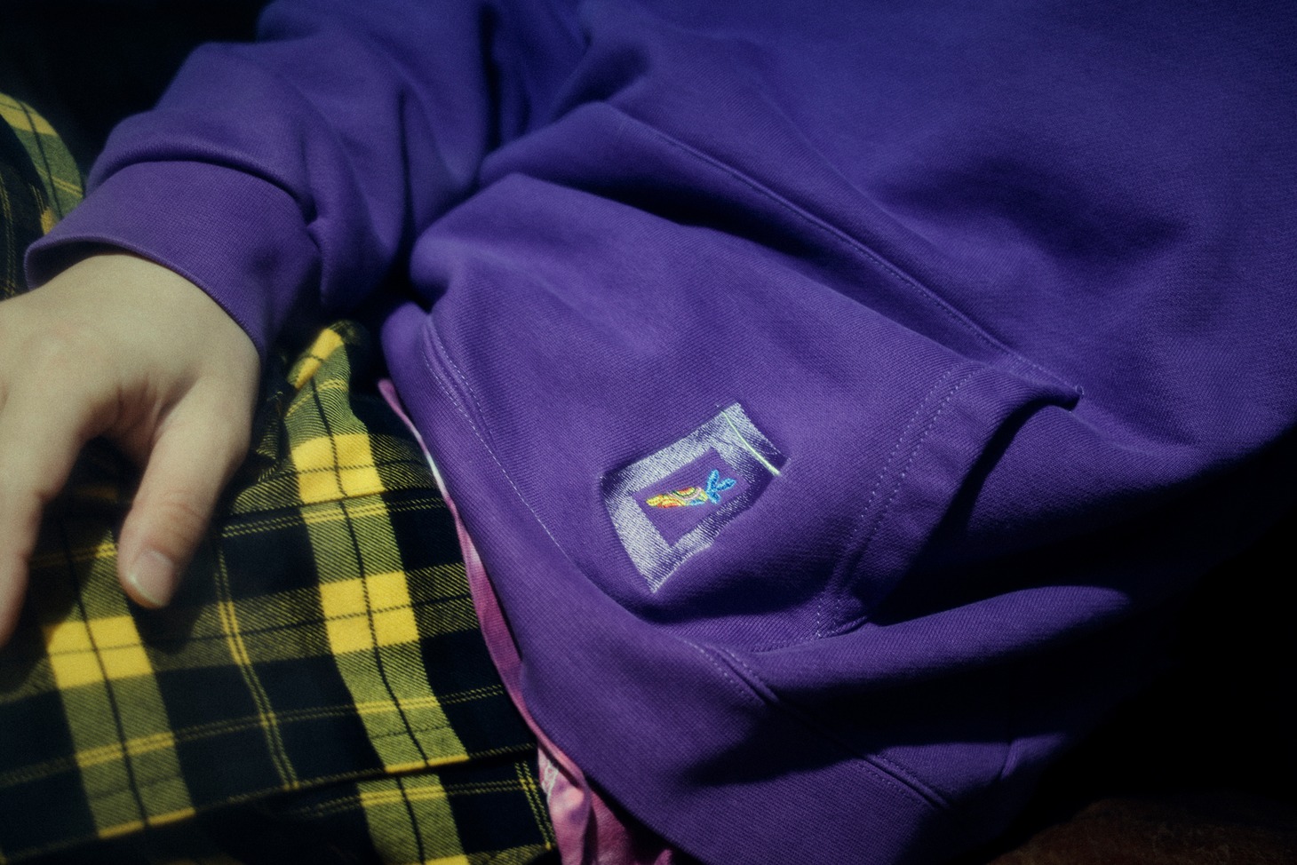 badmood × 9090 Rabbit Hoodie purpleイメージ
