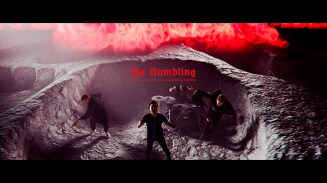 SiM「The Rumbling」ミュージックビデオのティザー映像より。