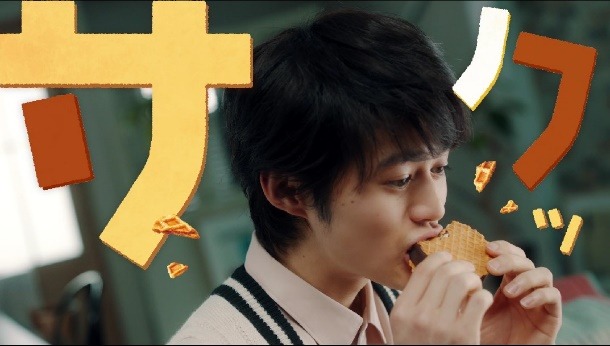 「ヨーロピアンワッフルサンド」テレビCMより。