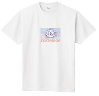 「ぞうきんドッグ」うるうるぞうきんドッグTシャツ（白）