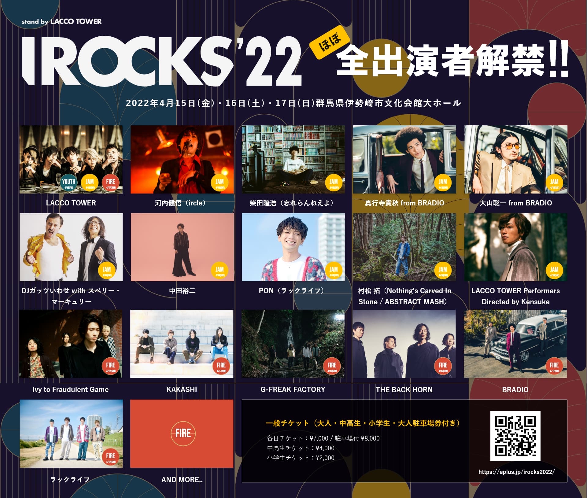 LACCO TOWER主催フェスに忘れらんねえよ、BRADIO、中田裕二、ラック