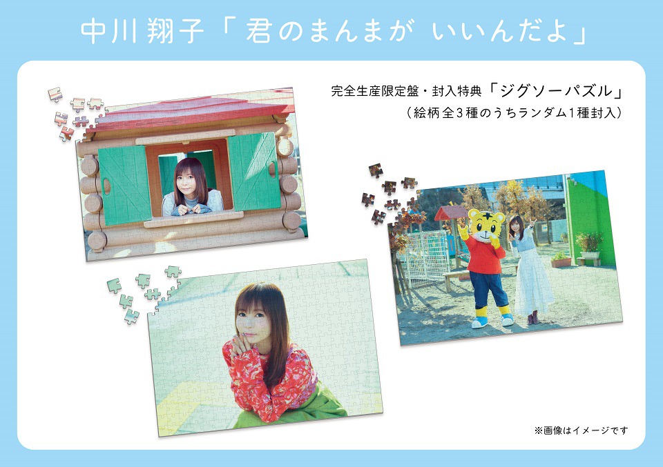 中川翔子「君のまんまが　いいんだよ」完全生産限定盤封入特典のパズル画像。
