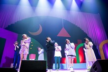 パジャマ姿のエビ中。