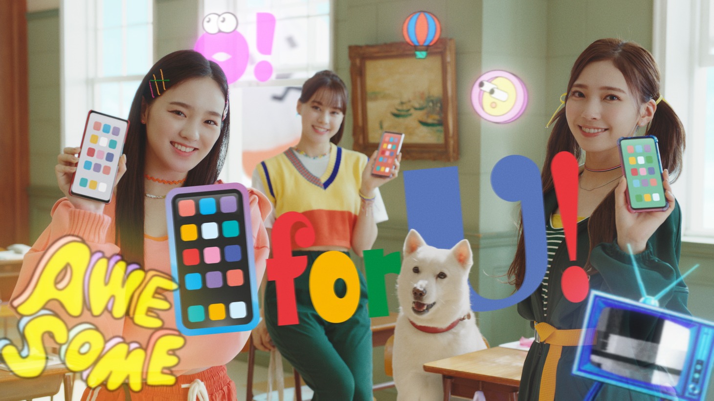 ソフトバンク新テレビCM「いよいよスマホデビュー」編より。
