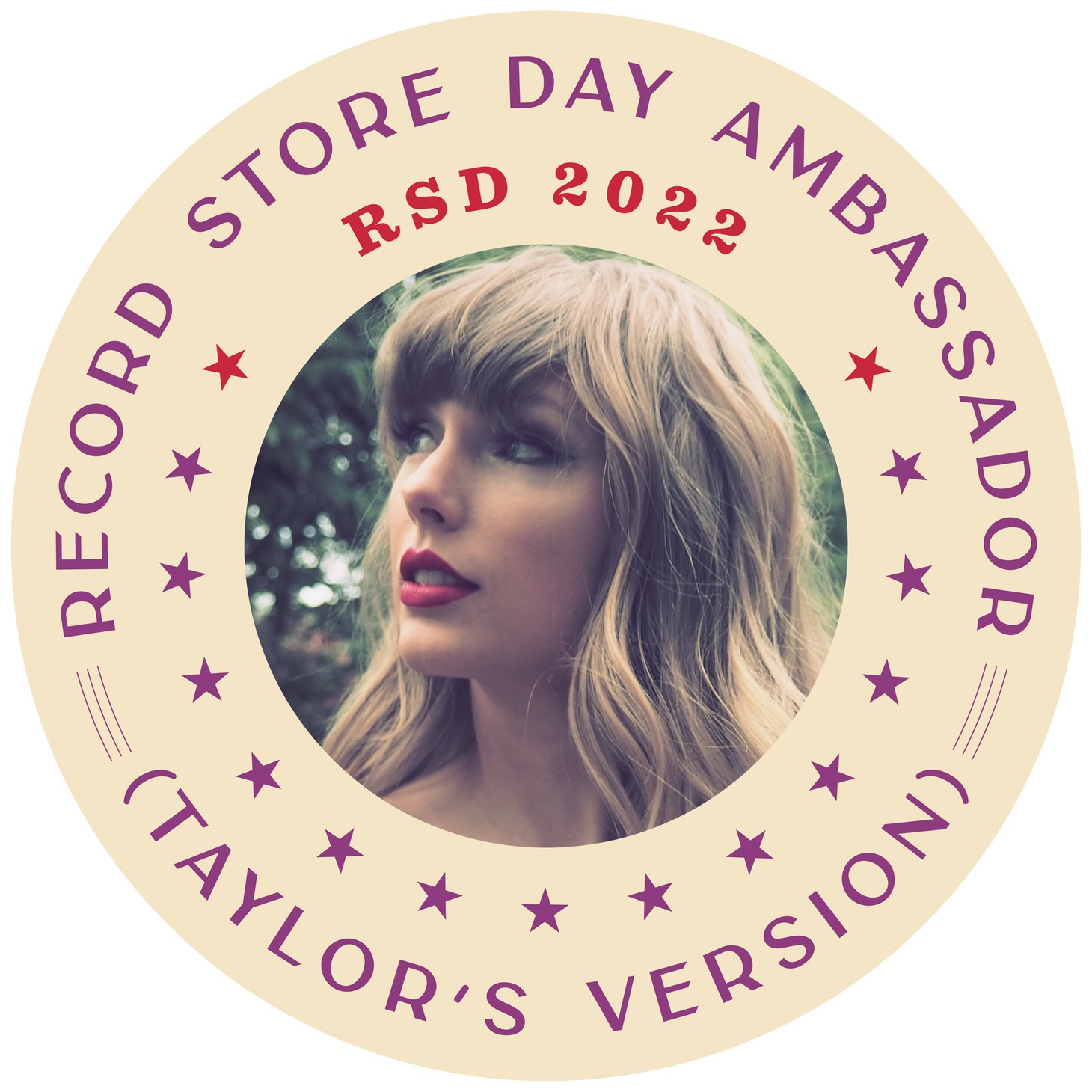 「RECORD STORE DAY 2022」アンバサダーのテイラー・スウィフト。