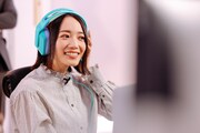 カワセさんに声援を送るのっちさん。
