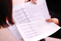 平岩さんが「CRカップ」の実況の際に実際に使用した資料。