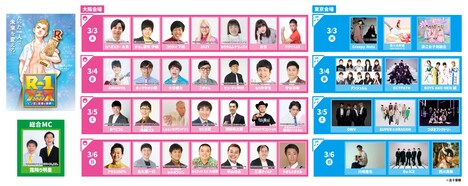 「R-1フェス2022～ピン芸と音楽の祭典～」出演者