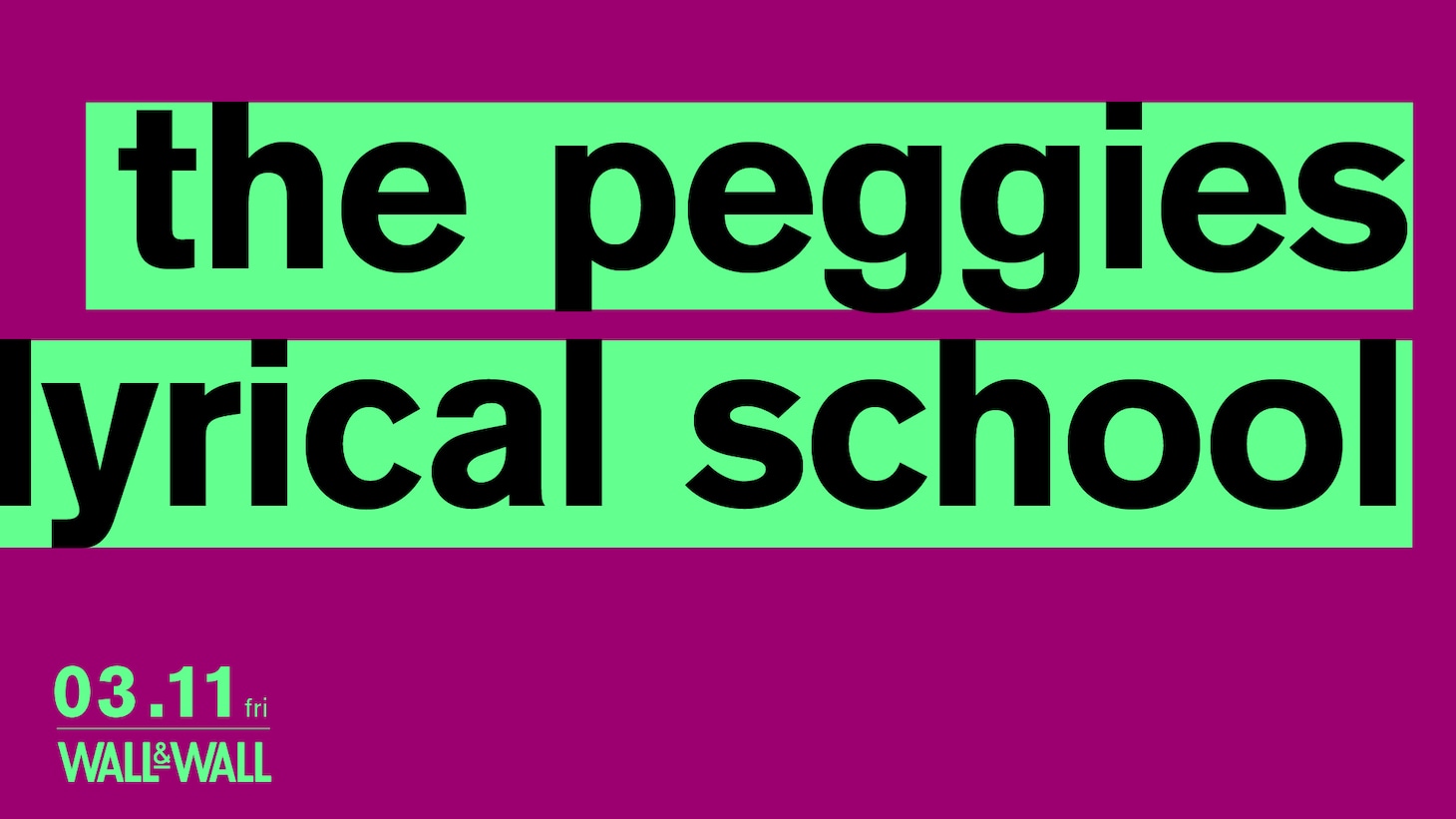 lyrical school×the peggiesバナー