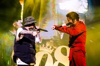 左からZORN、KREVA。（撮影：田中聖太郎）