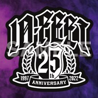 10-FEET「10-feat」タワーレコード購入特典の結成25周年記念ロゴステッカー。