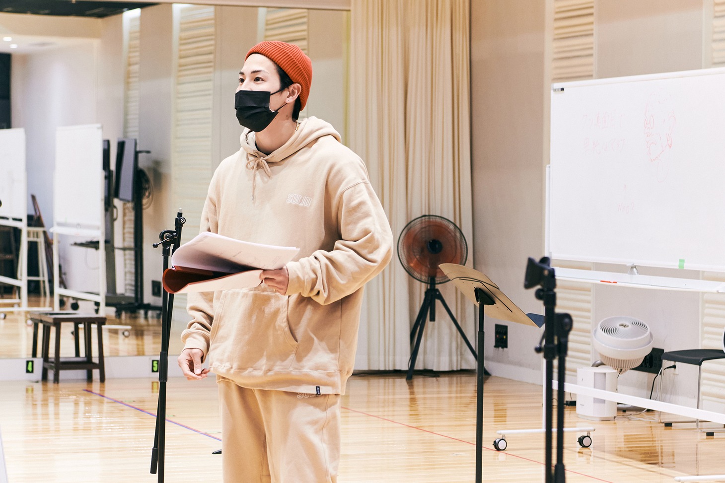 稽古に参加するRIKUさん。