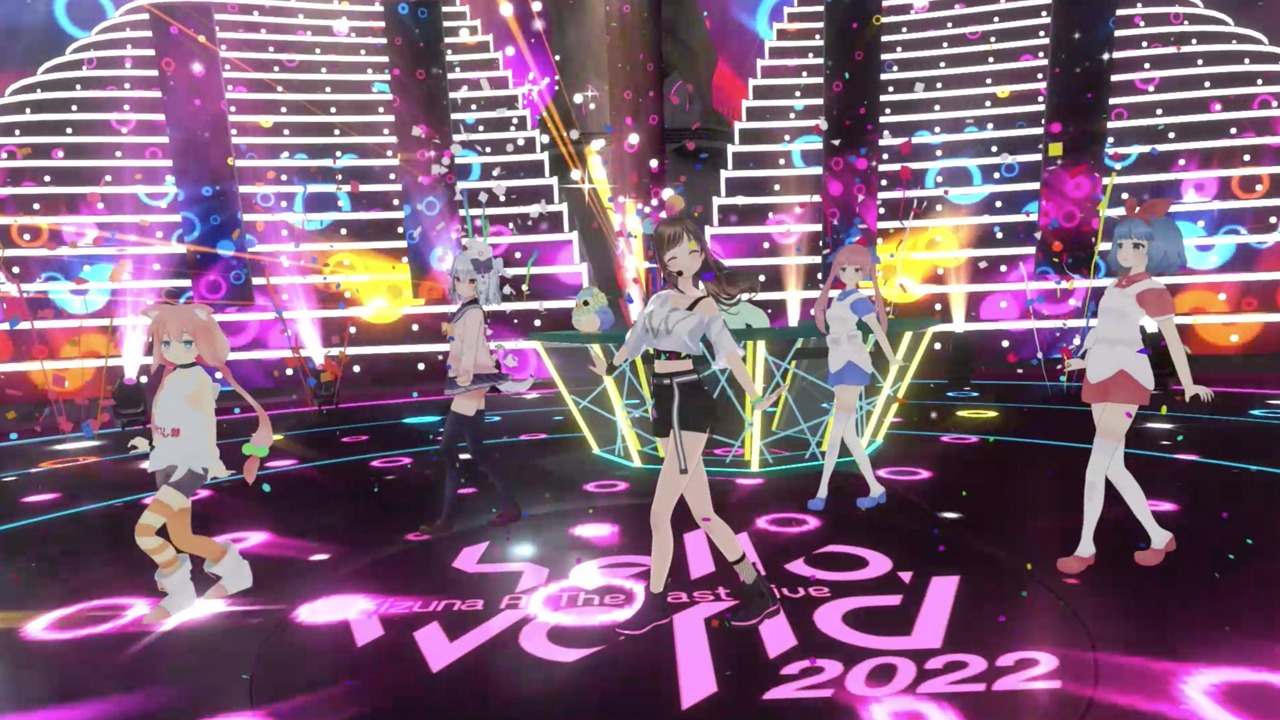 「Kizuna AI The Last Live "hello, world 2022"」の様子。
