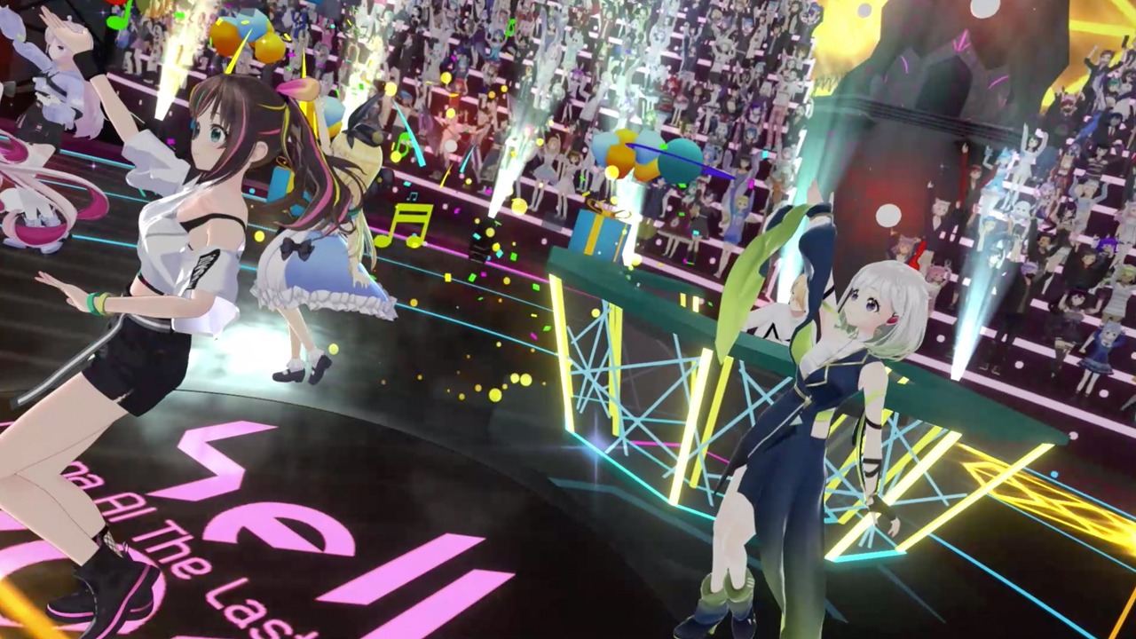 「Kizuna AI The Last Live "hello, world 2022"」の様子。