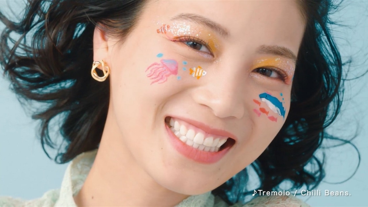 「夢みるバーム『フェイスアート』篇」より。