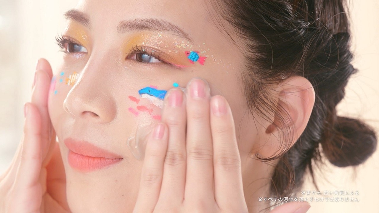 「夢みるバーム『フェイスアート』篇」より。