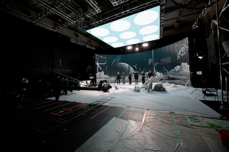 YouTube「PLAYLIST -SixTONES YouTube Limited Performance-」の撮影風景。