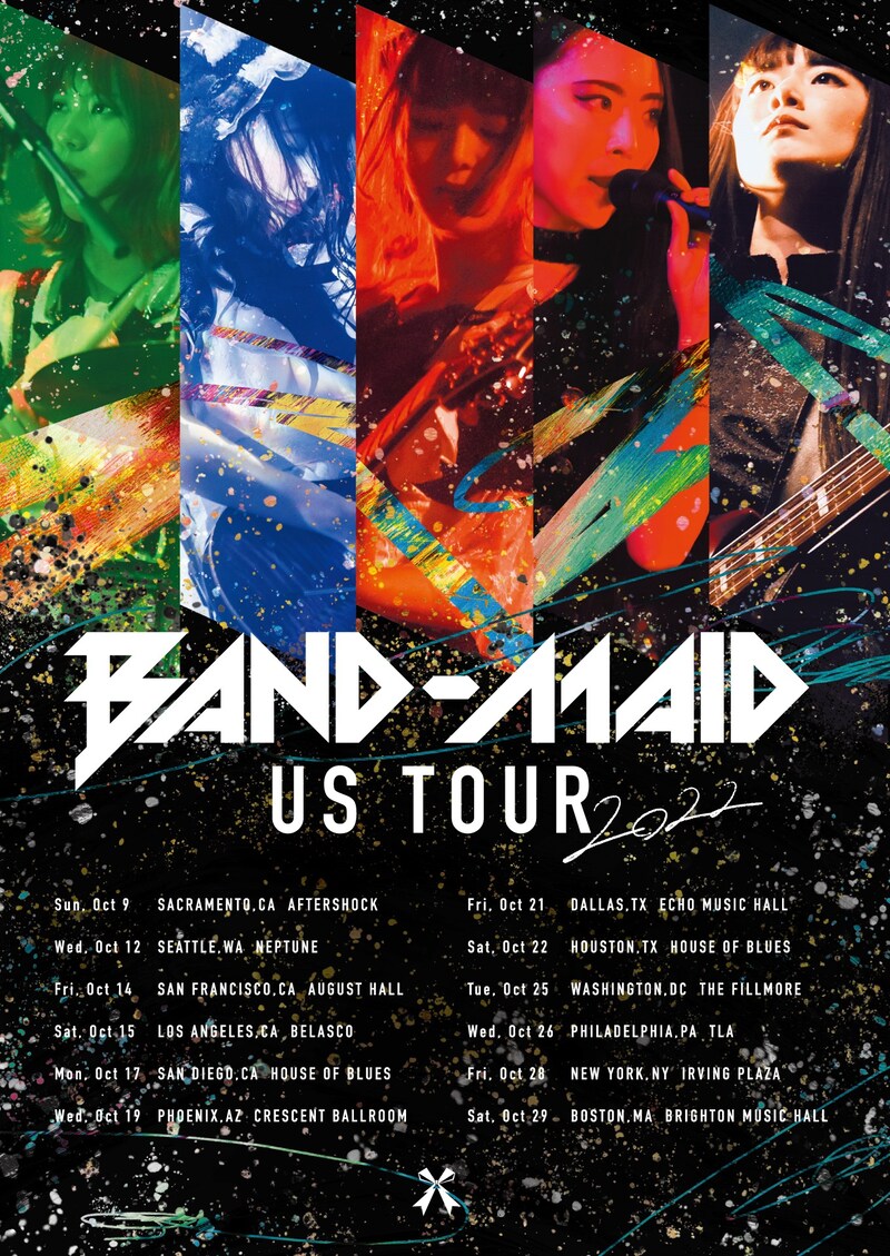 「BAND-MAID US TOUR 2022」ポスター
