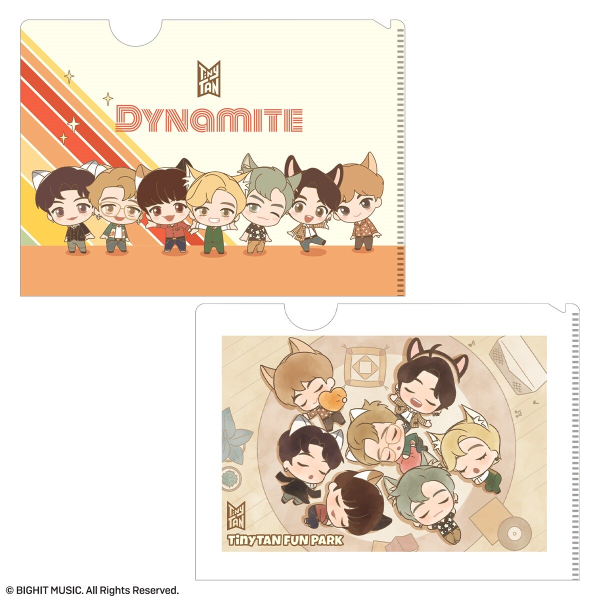 オンライン限定販売される「TinyTAN Dynamite FUNPARKオリジナル
