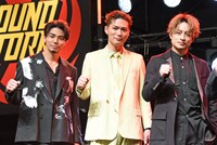 左から武知海青、EXILE SHOKICHI、白濱亜嵐。