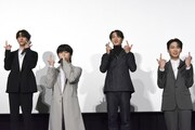 「JO1 THE MOVIE『未完成』-Go to the TOP-」完成記念プレミア試写会の様子。