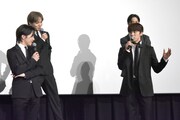 「JO1 THE MOVIE『未完成』-Go to the TOP-」完成記念プレミア試写会の様子。