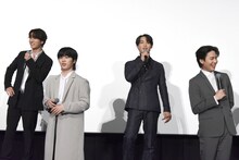 「JO1 THE MOVIE『未完成』-Go to the TOP-」完成記念プレミア試写会の様子。