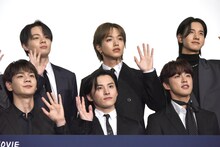 「JO1 THE MOVIE『未完成』-Go to the TOP-」完成記念プレミア試写会の様子。