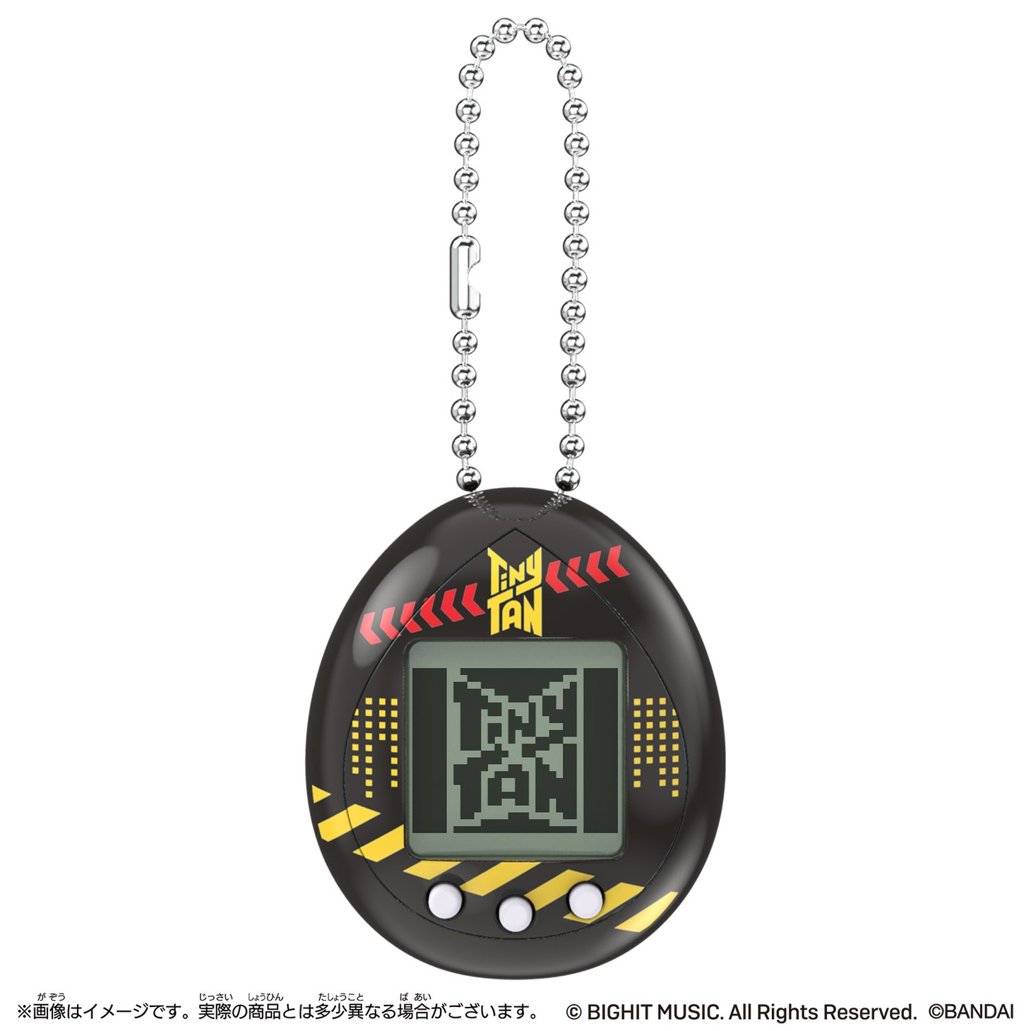 「TinyTAN Tamagotchi Hugmy Tamagotchi セット」付属の「TinyTAN Tamagotchi」。