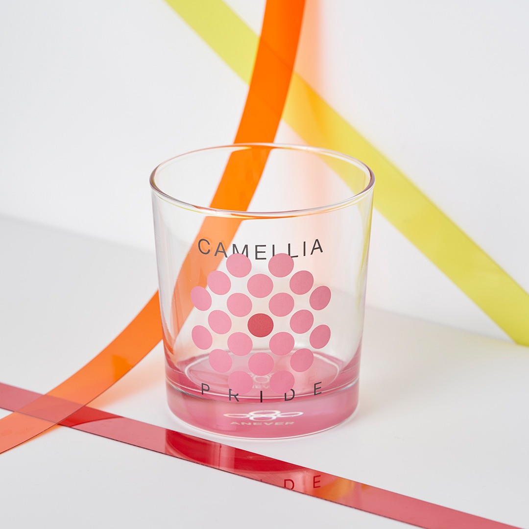 DOT FLOWER GLASS CAMELLIA