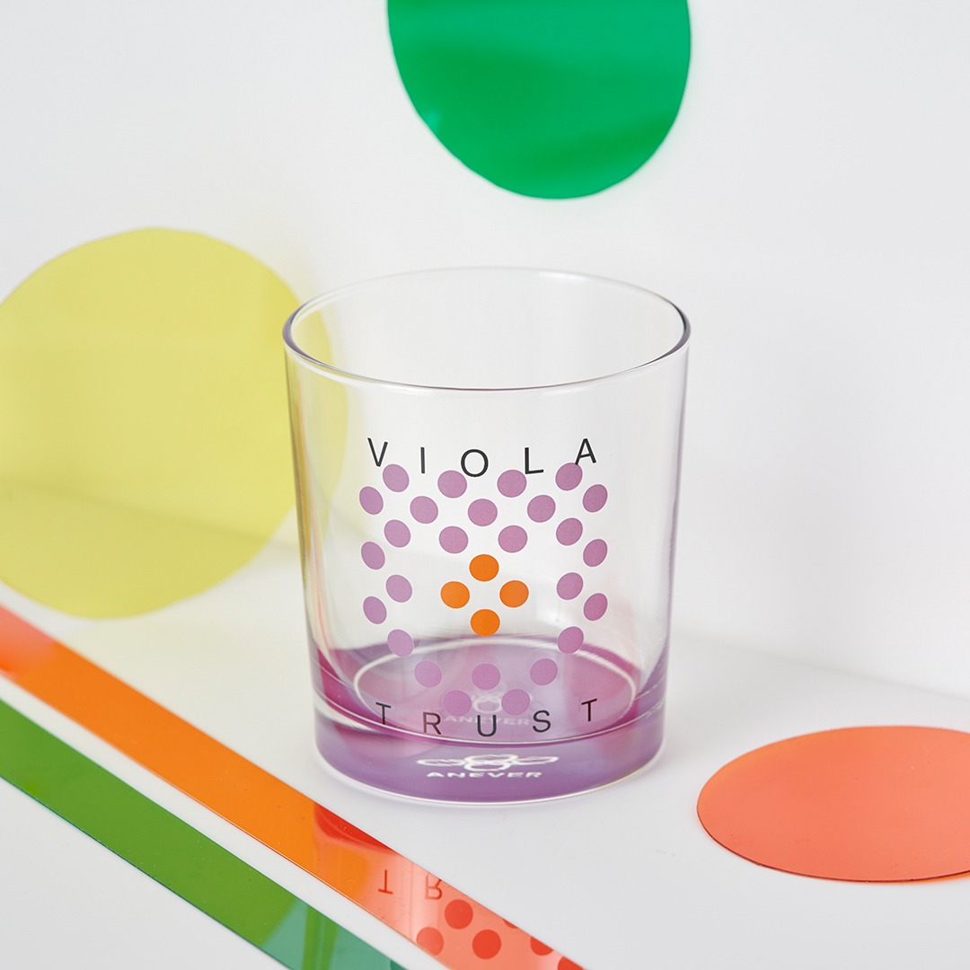 DOT FLOWER GLASS VIOLA