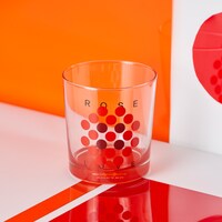 DOT FLOWER GLASS ROSE
