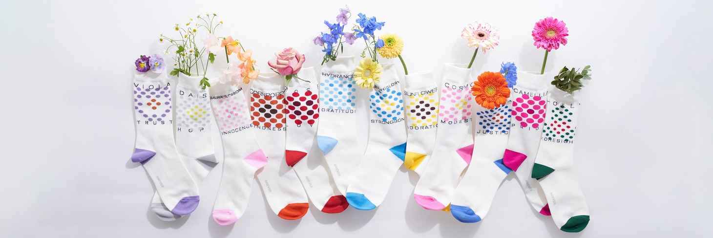 DOT FLOWER SOCKS