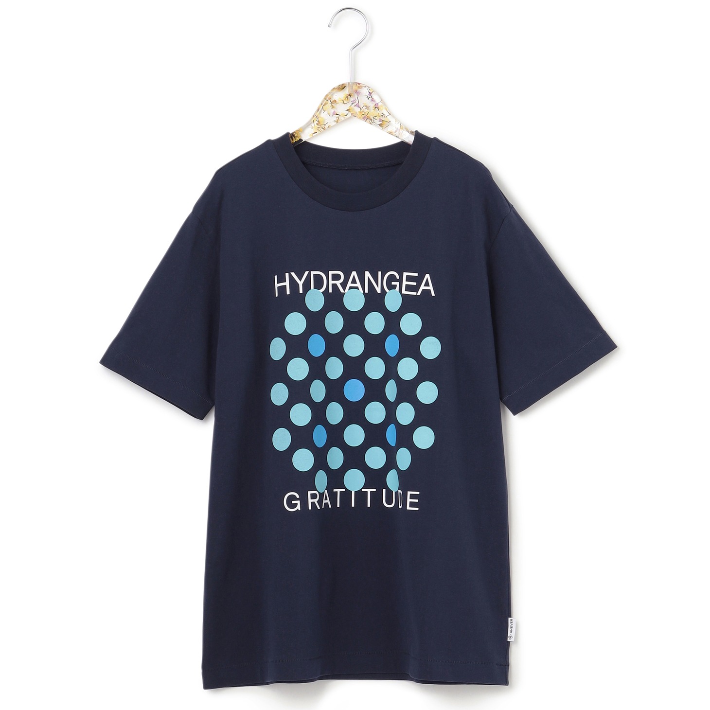 DOT FLOWER T-SHIRT HYDRANGEA