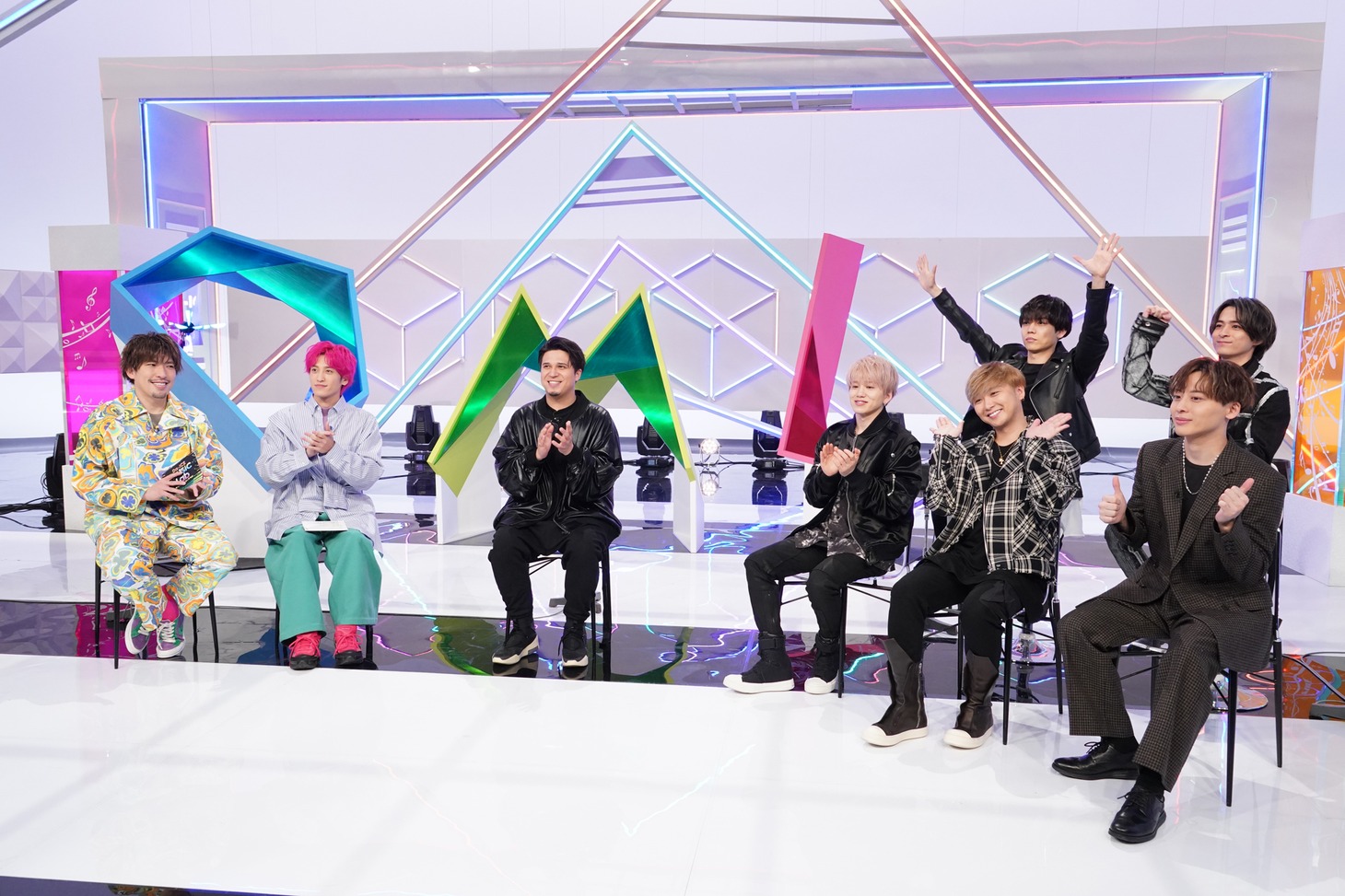 左からEXIT、木村昴、Da-iCE。(c)日本テレビ