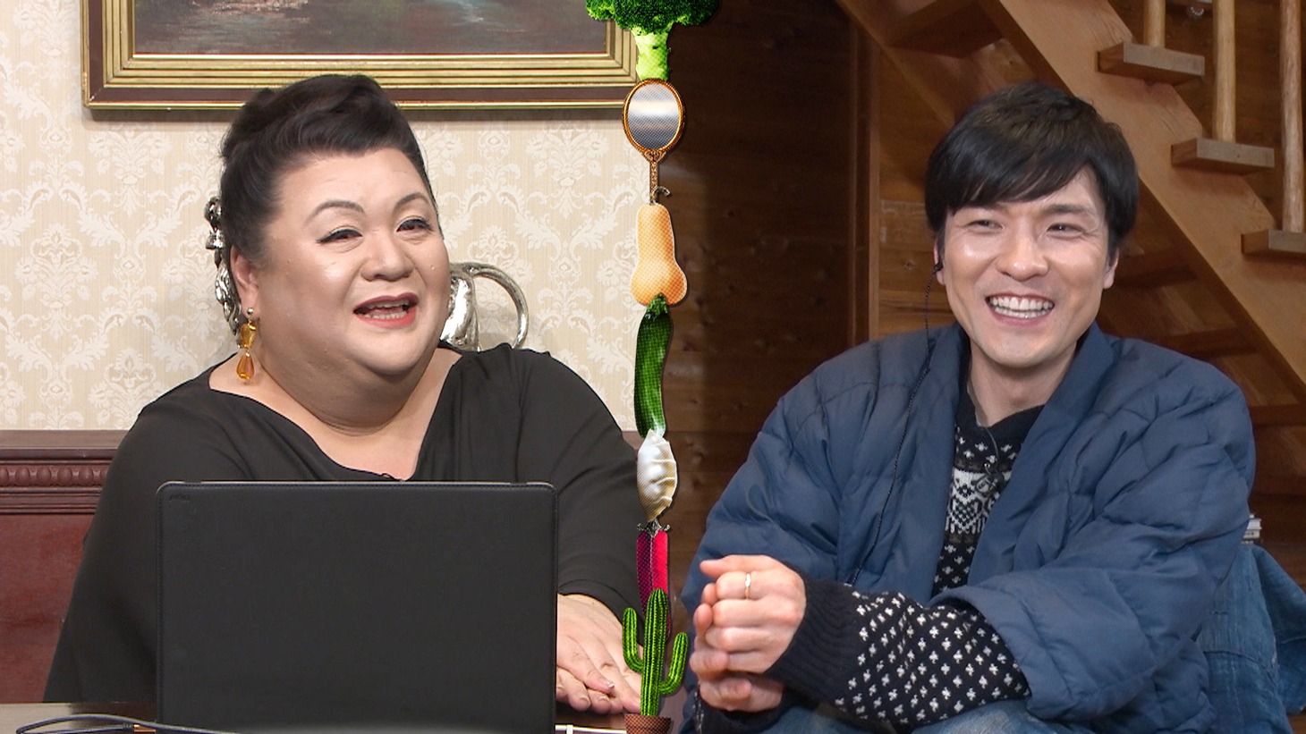 マツコ・デラックスと森山直太朗。(c)日本テレビ