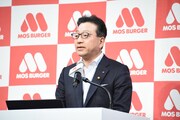 モスフードサービス代表取締役社長の中村栄輔氏。