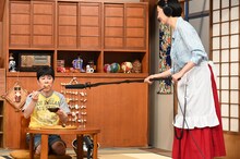 母・草刈民代に追い詰められる長男・岡村隆史。