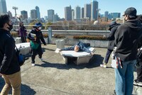 「ウェディング・ハイ」メイキングカット。