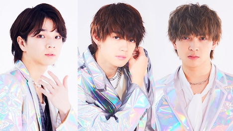 左から塩崎太智、佐野勇斗、吉田仁人。