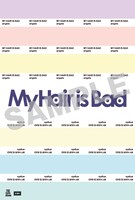 My Hair is Bad「angels」全国CDショップ、ECサイト特典ポストカードのデザイン。