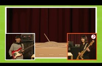 上ちゃん（マキシマム ザ ホルモン）とヒロミ・ヒロヒロ（tricot）による「音棒倒し」。（写真提供：NHK）