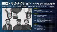 「802×サカナクション アダプトON THE RADIO」告知画像